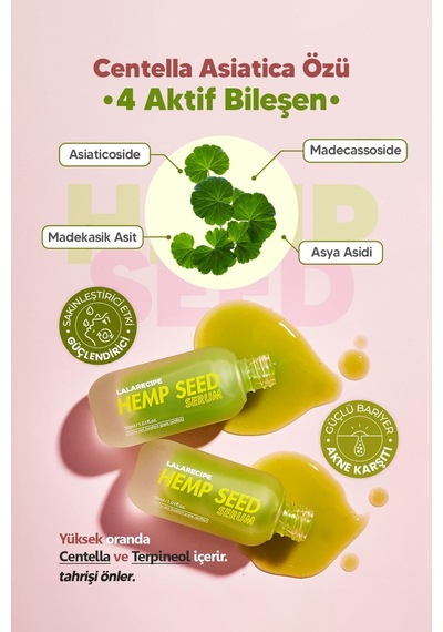 Lalarecipe Tohumu Ekstresi İçeren Serum LALARECIPE Hemp Seed Serum