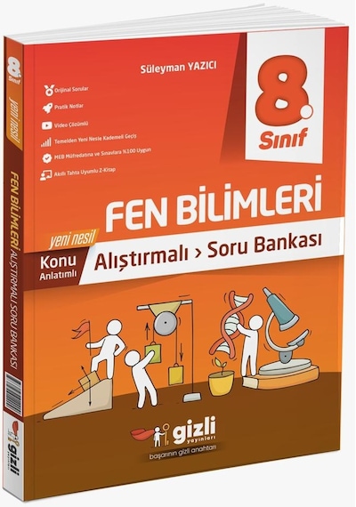 8. Sınıf LGS Fen Bilimleri Konu Anlatımlı Soru Bankası- Gizli Yayınları