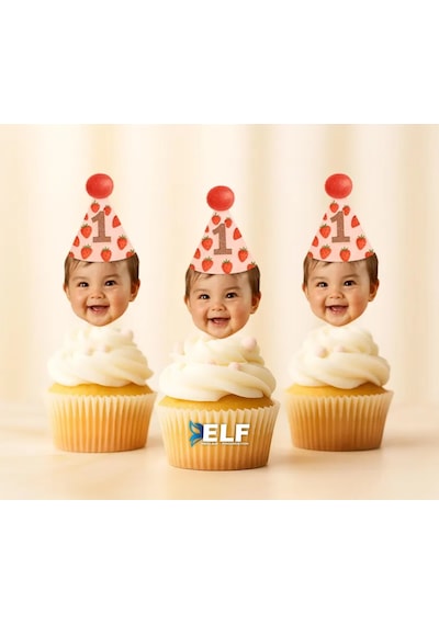 Kişiye Özel Kürdan Süs Parti Süs Cupcake Süs 10 Adet 0