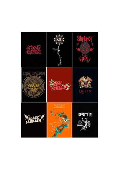 Metal Grupları 1 No Çoklu Sticker Seti Diğer