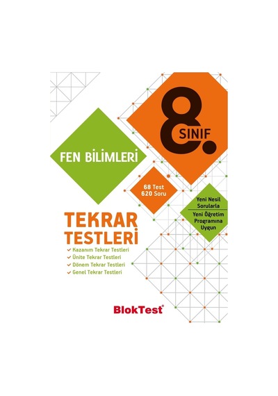 8.Sınıf Fen Bilimleri Tekrar Testleri  -   Bloktest Yayınları