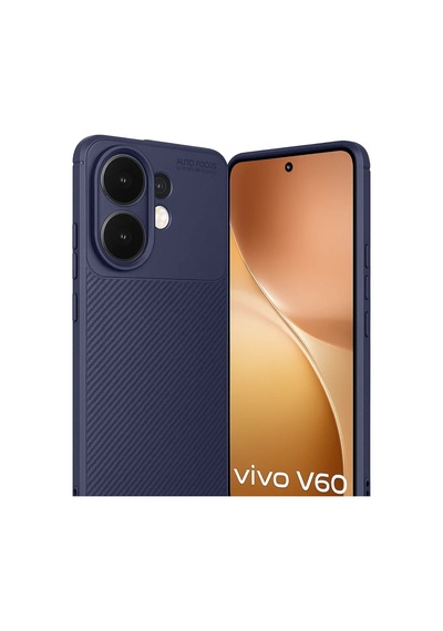 Vivo V60 5g Auto Focus Karbon Kapak - Lacivert 0.2M-Çok Renkli