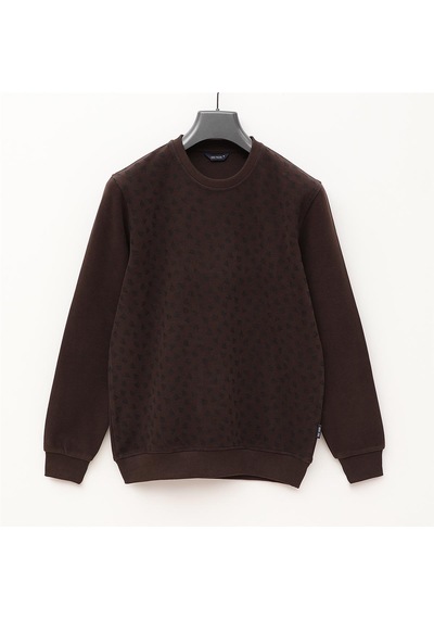 Dio Rise Erkek Uzun Kol İnce Sweatshirt - 2403 - Kahverengi Kahverengi