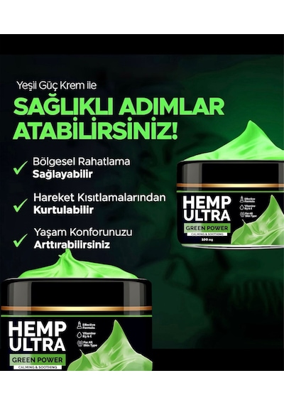 Green Power Hemp Cream Jel 100 Mg