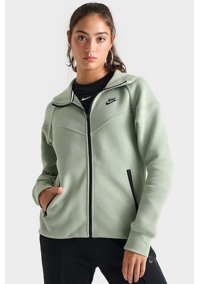 Nike Sportswear Tech Fleece Full Zip Hoodie Dark Heather Black Kadın Kapüşonlu Sweatshirt Su Yeşili Yeşil Nike Sportswear Tech Fleece Full Zip Hoodie Dark Heather Black Kadın Kapüşonlu Sweatshirt Su Yeşili Yeşil