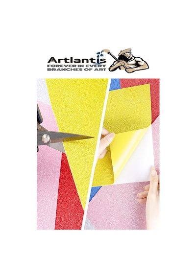 Artlantis Mor Yapışkanlı Simli Eva 50x70 Cm 3 Adet