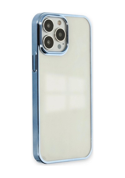 Apple iPhone Uyumlu 14 Pro Max Kılıf Element Silikon - Sky Blue -