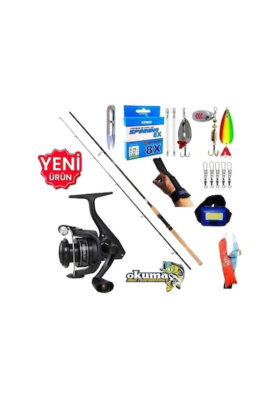 Okuma Revenger Rv-3000a 270cm 10-40gr Kudos Shadow Turna Spin Olta Takımı Seti