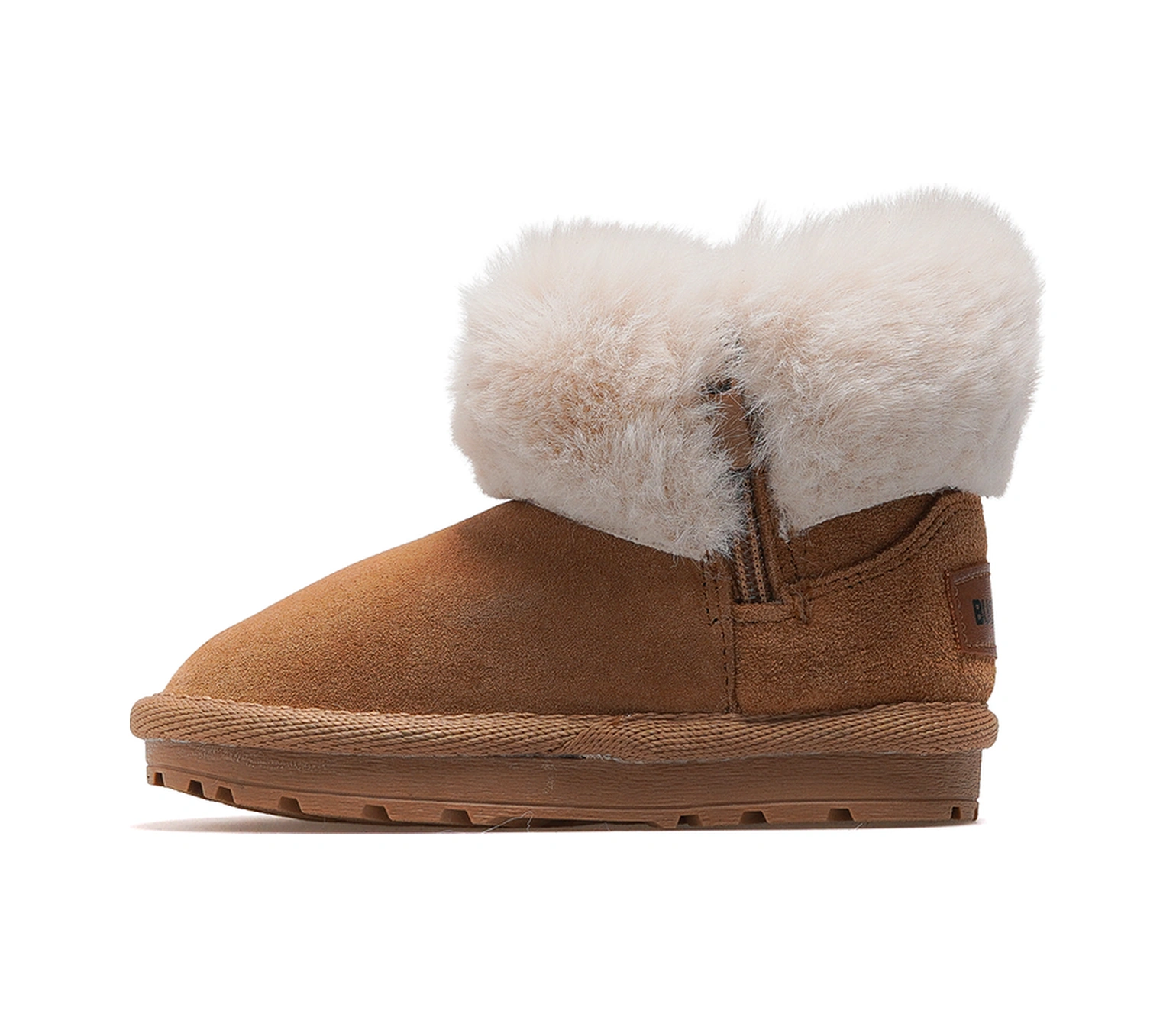 Buckhead Furly Kız Çocuk Tüylü Fermuarlı Günlük Bot 25k Buck3064 Camel Camel