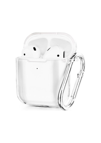 Apple Uyumlu AirPods 1. / 2. Nesil İle Kılıf Kristal Silikon Şeffaf Case Şeffaf