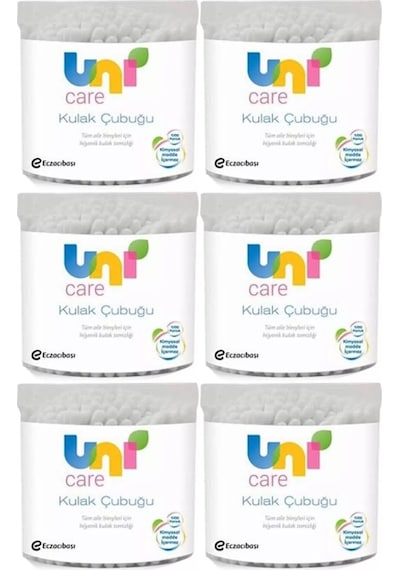 Uni Baby Kulak Temizleme Çubuğu 100 Adet 6 Lı Set