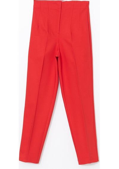 Lcwaıkıkı Classic Kırmızı Dar Fit Kadın Pantolon
