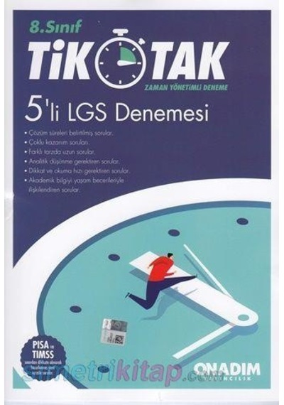 8. Sınıf 5 Lİ LGS Deneme TİK TAK - ONAdım Yayıncılık