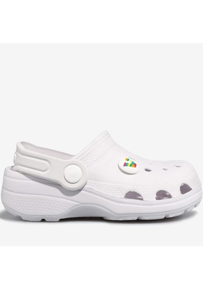 Vicco Didim Jıbbıtz Aksesuar Hediyeli Ortopedik Unisex Çocuk Terlik Beyaz