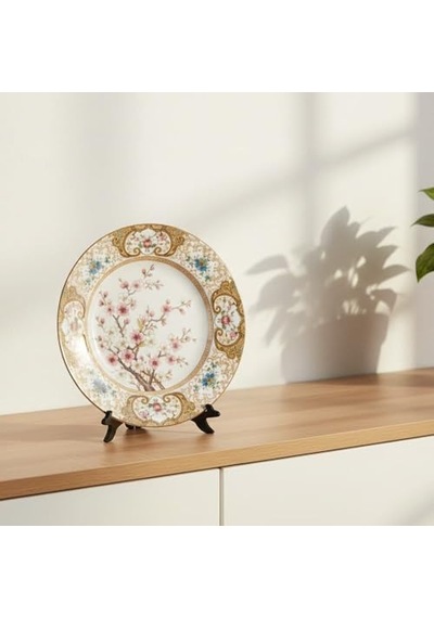Tr El Boyaması Ahşap Sunta Teşhir Ayağı Tabak Ve Çerçeve Sergileme Standı 15,7x10,7 Cm 1 Adet Diğer