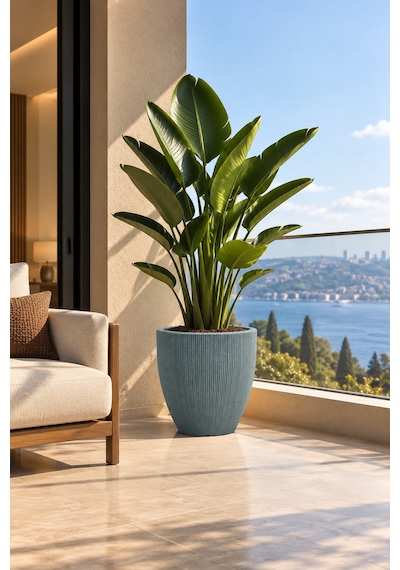 Bostann Dekoratif Saksı - Botonıa 020 - 30l - Gri 30 Lt