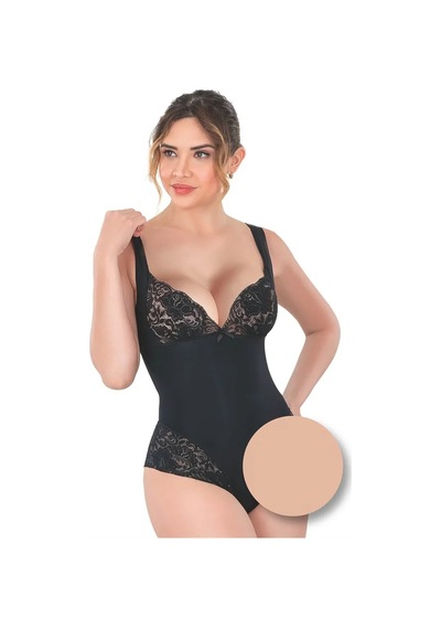 Emvera Ten Dantelli Agraflı Body Korse
