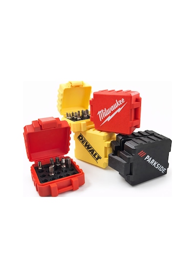 Mini Bit Set Kutusu Vidalama Uç Organizer Kutu Sert Plastik Taşınabilir Uç Kutusu