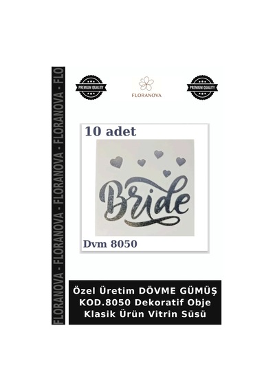 Özel Üretim Dövme Gümüş Kod.8050 Dekoratif Obje Klasik Ürün Vitrin Süsü