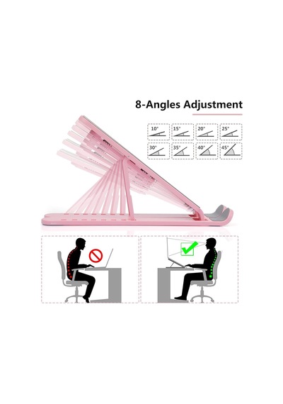 7 Kademe Ayarlanabilir Laptop Standı Ergonomik Kullanım İçin