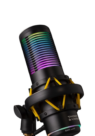 Vx320 Yayıncı Mikrofonu Ve Vx100 Stant Seti Dokunmatik Rgb Led Titreşim Önleme Çok Yönlü Kardioid