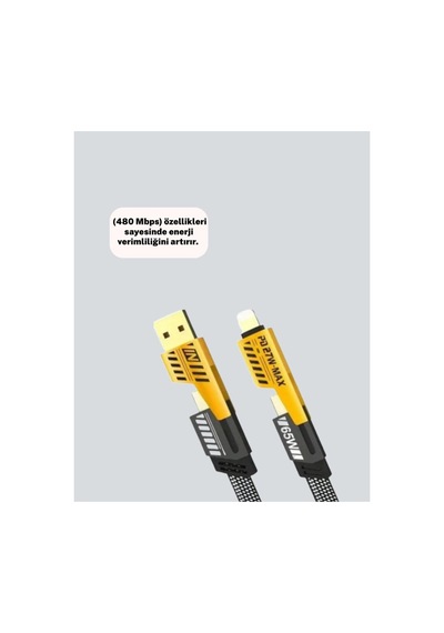 Yüksek Hızlı 65w Güç Çıkışlı Çoklu Cihaz Uyumlu Şarj Kablosu - Hs08374610-3532 Renkli