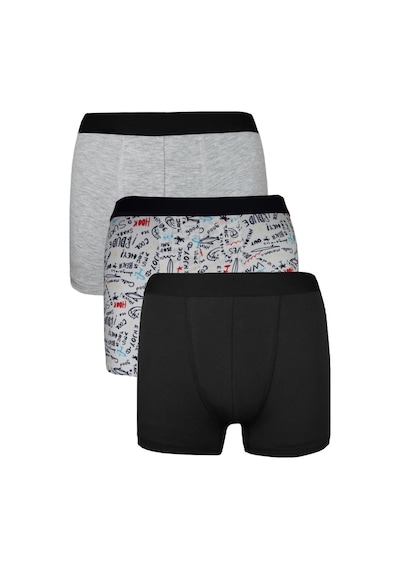 Alaturka Erkek Boxer Karışık Renk 3'lü Paket Set -bxr2000 Model-8 Yeşil