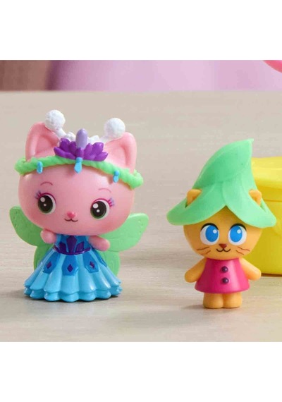 Gabby S Dollhouse 2 Li Figür Seti - Queen Kitty Fairy Kitty Gnome