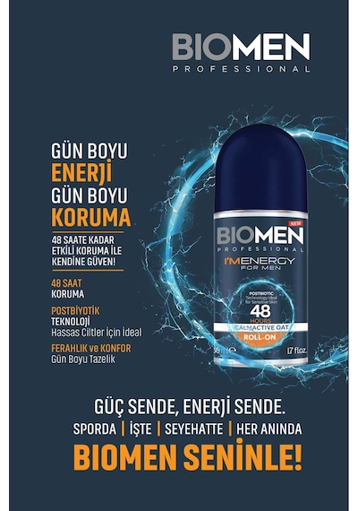 Roll-on For Men Ferahlatıcı Etki I'm Energy 2x 50 ML
