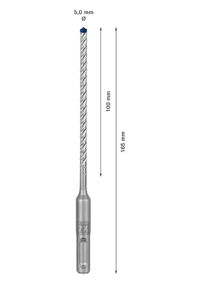 Bosch Expert Sds Plus-7x Kırıcı Delici Delme Ucu 5 X 100 X 165 Mm  - 2608900060