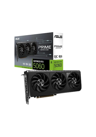 Asus Prime Geforce Rtx5060 Oc Prıme-rtx5060-o8g 8gb Gddr7 128 Bit Dlss 4 Ekran Kartı Kdo