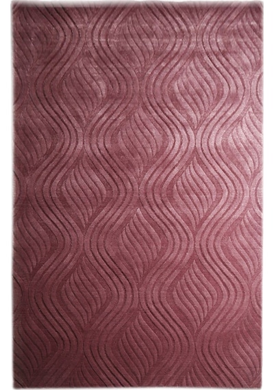 Çam Halı Emboss Jr10 Rose Modern Desen Yeni Zellanda Yünü Ve Viskon El Dokuması Halı Çok Renkli