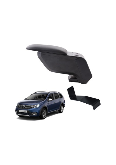 Dacia Logan Mcv 2018 Delmesiz Çelik Ayaklı Siyah Kolçak Kol Dayama