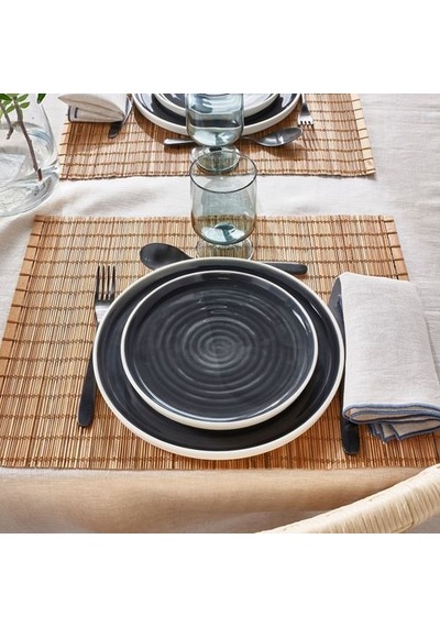 Ikea Ombonad Tatlı Tabağı Seti, Gri, 20 Cm, 2 Adet