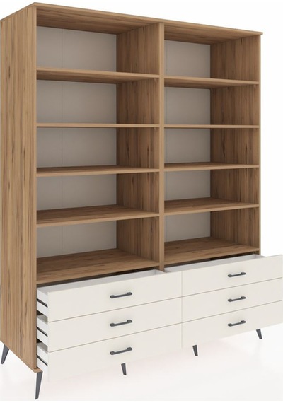 Kronos Gardrop 10 Raflı 6 Çekmeceli 176x59x221 Çam-çam/aytaşı Çam/aytaşı Kronos Gardrop 10 Raflı 6 Çekmeceli 176x59x221 Çam-çam/aytaşı Çam/aytaşı