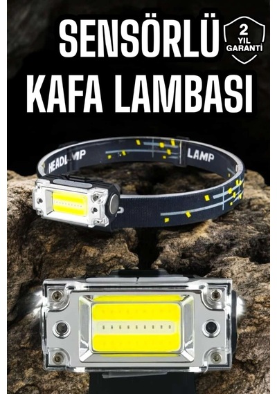 Kafa Lambası Led Fener Pratik Taşınabilir Ayarlanabilir Usb Şarjlı Çok Renkli 81468457