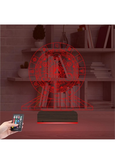 Luvivia Zaman Kapısı Mistik Astroloji 3d Lamba - Masa Gece Lambası Şeffaf