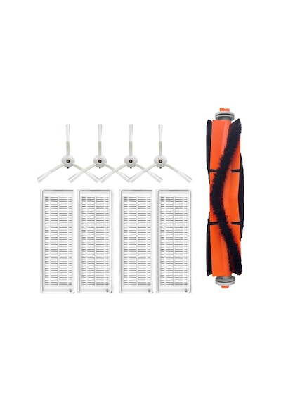 Xiaomi Mop 2 Pro Beyaz MJST1SHW Uyumlu Fırça Filtre Seti-9 Parça