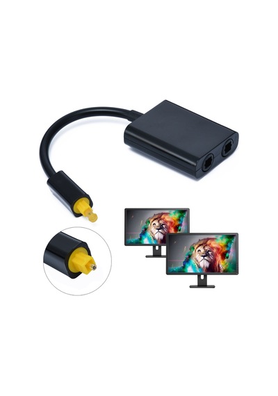 Digital Toslink Ses Çoklayıcı 1 Giriş 2 Çıkış Fiber Çoklayıcı