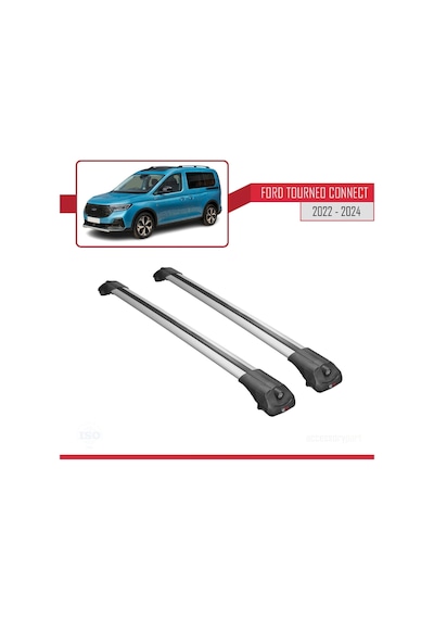 Ford Turneo Connect 2022 Ve Sonrası İle Uyumlu Ace-1 Ara Atkı Tavan Barı Gri