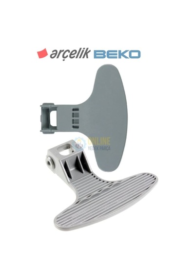 Beko Uyumlu Çamaşır Makinesi Gri Kapak Mandalı Tutamak Mandal Kolu - 394804919
