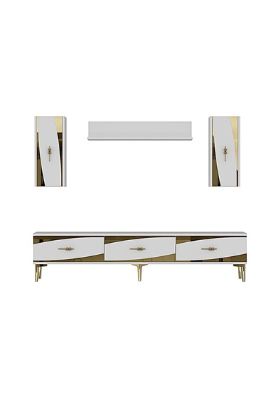 Tvr1813bg - Elips Tvr180 Ünitesi Takım Beyaz - Sılver 180cm Beyaz - Gold