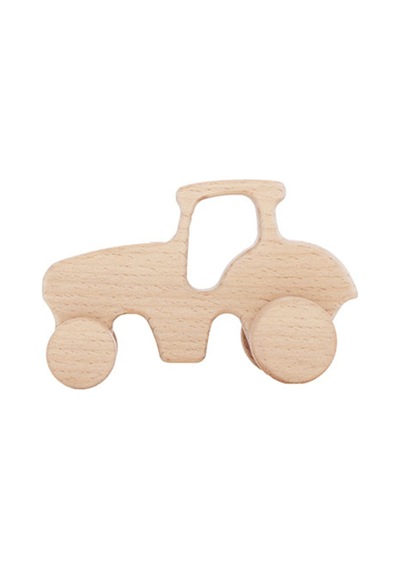 Cwwtoys Pratik Traktör Ahşap Oyuncak, Masif Kayın Ağacı, 18 Ay+