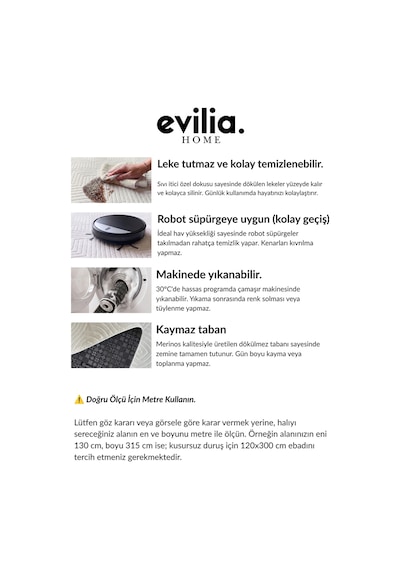 Rölyef Echo Kabartmalı Salon Koridor Mutfak Yolluk Kaymaz Taban Krem Halı