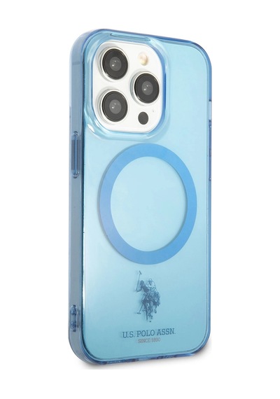 Apple Uyumlu iPhone 14 Pro Kılıf U.s. Polo Assn. M-safe Şarj Özellikli Transparan Tasarım Kapak Çok Renkli