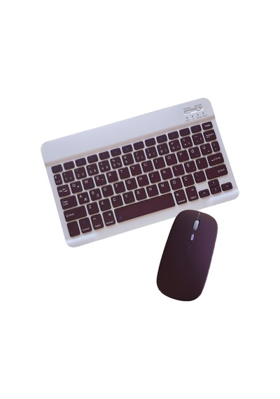 Kyb71 Kablosuz Türkçe Q Klavye Mouse Set - Bordo