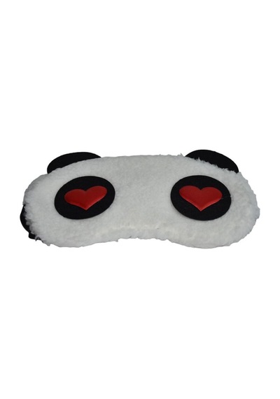 Panda Uyku Bandı Kırmızı Kalp