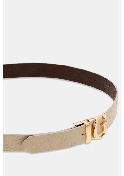 Guess Ella Logo Çift Taraflı Kadın Kemer Bw7861p3430 Kahverengi