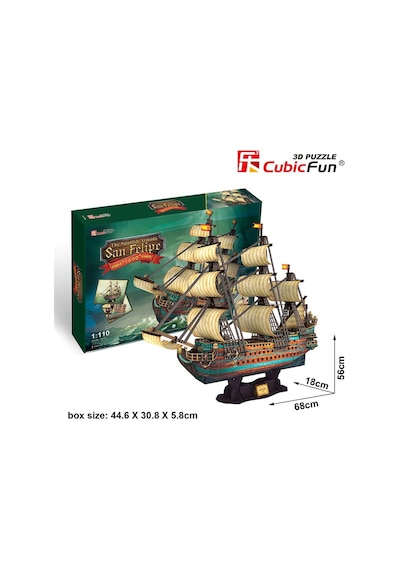 Cubic Fun 3D 248 Parça Puzzle San Felipe Gemisi