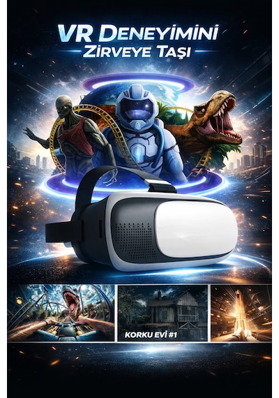 Vr Sanal Gerçeklik Gözlüğü Eğlenceli Içerik 3d Sanal Gerçeklik Gözlüğü